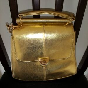 NWOT Elka Vintage Gold handbag/Clutch
